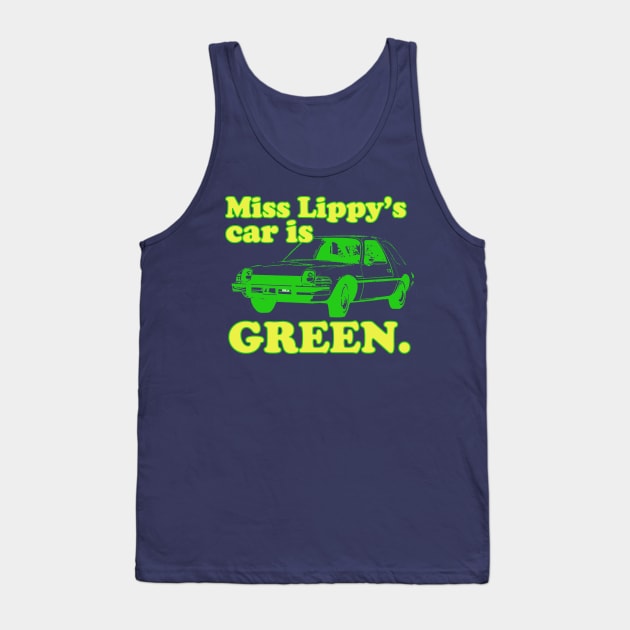 Miss Lippy's Car Tank Top by PopCultureShirts